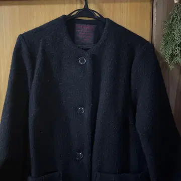 TIGRE BROCANTE 네이비 노카라 코트