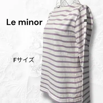 Le minor 루미노아 보트넥 보더 티셔츠 F 사이즈