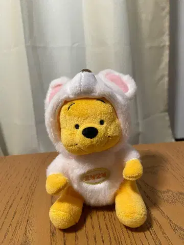 푸우 후드 부착 봉제 인형