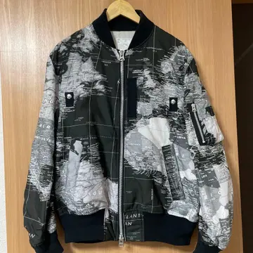 sacai 사카이 월드맵 블루종