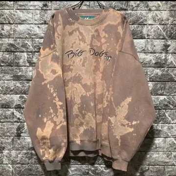 bigdogs 타이다이 블리치 염색 구제 맨투맨