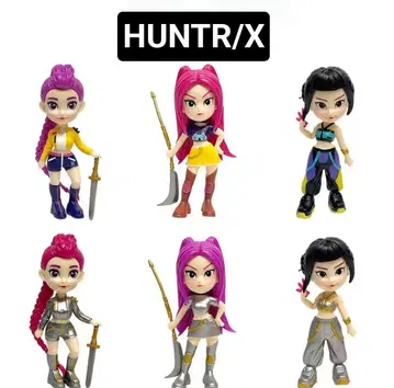 K-pop 걸즈 데몬 헌터스 헌트릭스 4인치 피규어