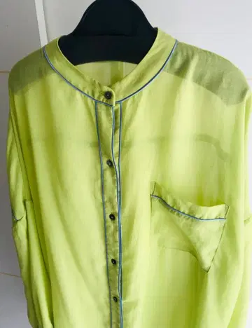 택 포함 새상품 RADIATE 라디에이트 HCAE 라임 그린 긴팔 셔츠