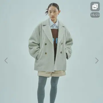 미사용 새상품 ROSE BUD 로즈버드 샤기 코트 S 사이즈 베이지