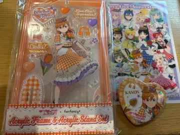 러브 라이브 슈퍼스타 시부야 카논 아크릴 스탠드 캔뱃지 GIGO 카페