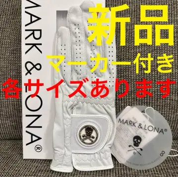 마커 포함 마크앤로나 골프 그로브 장갑 MARK&LONA 화이트 블랙