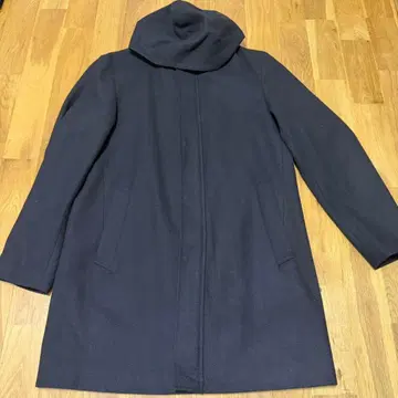 GU 후드 부착 롱 코트 L