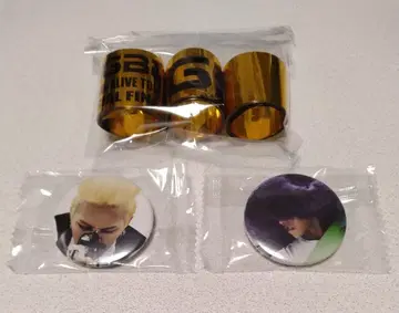 BIGBANG G-DRAGON 금 테이프 3종 캔뱃지 세트