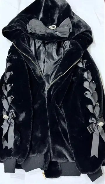 리즈리사 LIZ LISA 토끼 귀 퍼 블루종 코트