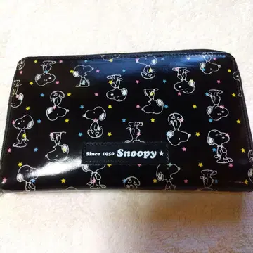 [ 미사용 새상품 ] 스누피 산리오 장지갑 통장 케이스 레어 레트로