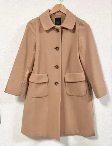 빔즈 BEAMS LAPIS 캐시미어 롱 울 코트 카멜