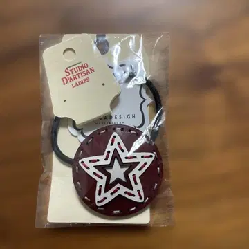 STUDIO D'ARTISAN 가죽 머리끈 레드