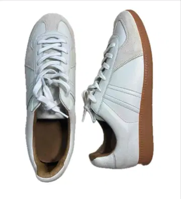 미사용. 남성용 가죽 스니커즈 27.5