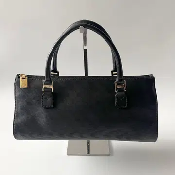 게라르디니 핸드백 올 패턴 PVC 가죽 블랙 로고 엠보