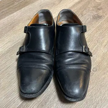 스코치 그레인 더블 몽크 25.5cm 비즈니스 슈즈