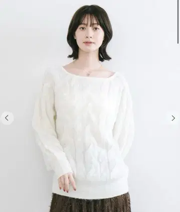 COCO DEAL 시어 케이블 니트