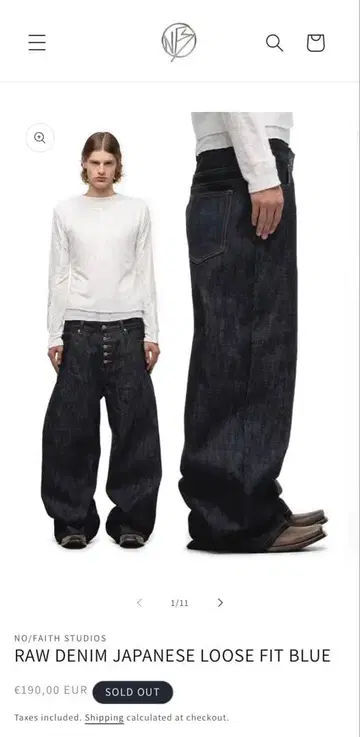 RAW DENIM JAPANESE LOOSE FIT BLUE