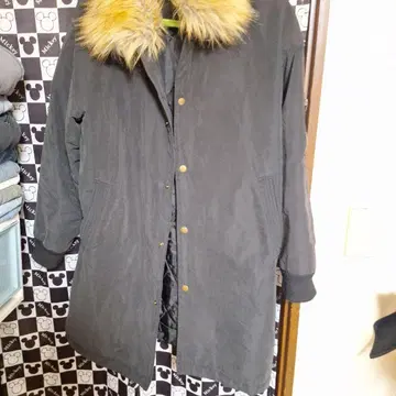 블랙 모즈 코트 퍼 포함