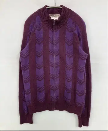 KATHARINE HAMNETT 퍼플 드라이버 니트 M