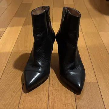 스픽앤스팬 MARIAN 마리안 가죽 숏부츠 37 블랙