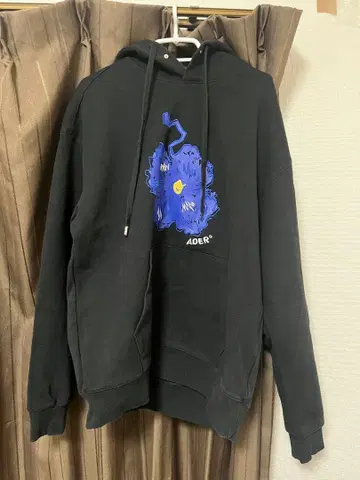 ADER 블랙 후드티