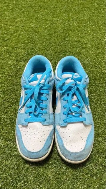 파랑/화이트 스웨이드 스니커즈 27.5cm