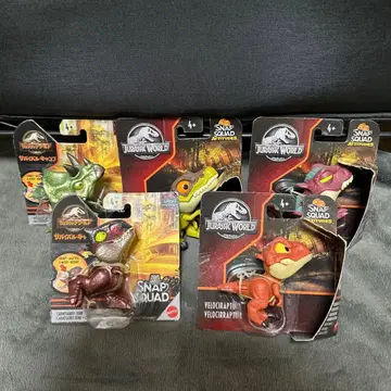 쥬라기 월드 SNAP SQUAD 피규어 세트
