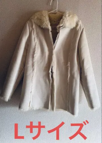 #화이트 퍼 포함# 무스탕 코트