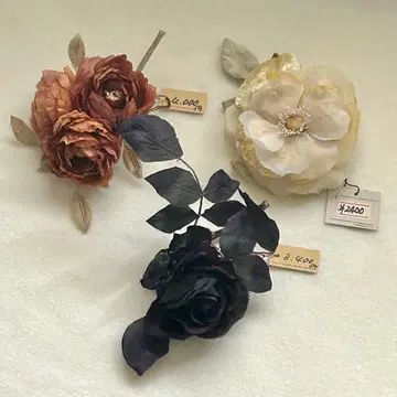 [ 3세트 ] 앤티크풍 천꽃 코사지 핸드메이드 졸업식 입학식 A