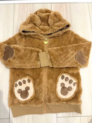 [ 1회 착용 ] 더피 발자국 후드티