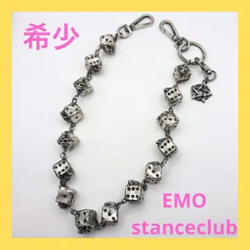EMOstanceclub SKULL DICE 15 LINK CHAIN