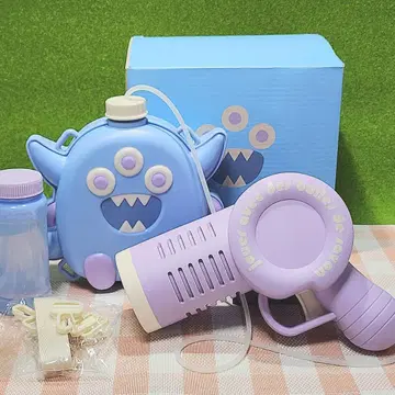 [ 새상품 ] 3COINS 쓰리코인즈 몬스터 버블건 비눗방울 전동