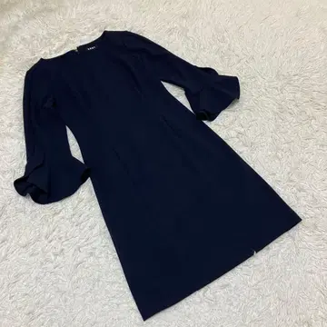 DKNY 디케이엔와이 7부 소매 원피스 드레스 퓨어 네이비 컬러 사이즈2