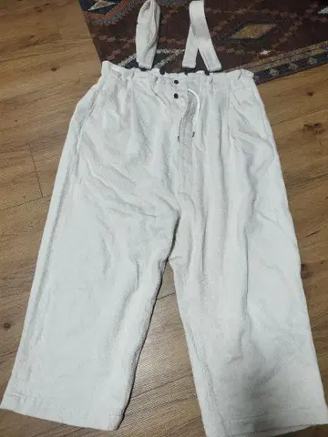 필마룸 루즈 도비 트윌 데님 톰 팬츠 와이드 내추럴 S