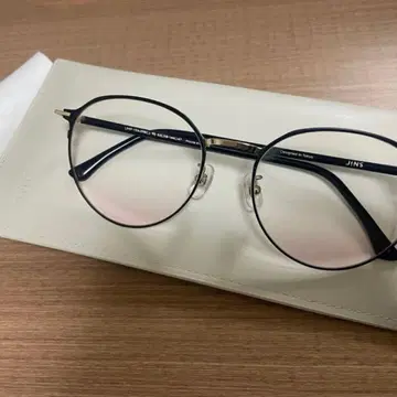 JINS 티크 컬러 렌즈 안경 핑크 도수 없음