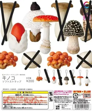 네이처 테크니컬러 버섯 소프트 마스코트 초판 5종