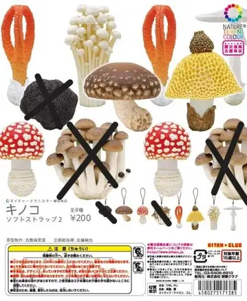 네이처 테크니컬러 버섯 소프트 마스코트 2 초판 6종