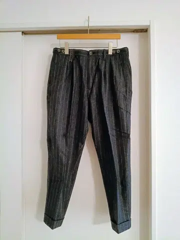 GTA 사키소니 플라노 초크 스트라이프 사이드 조절 2 플리츠 M