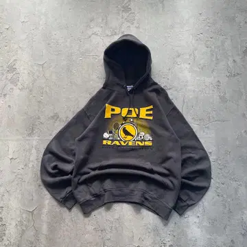 00s 저지즈 USA 구제 의류 POE 프린트 후드티 맨투맨