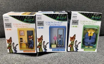 주토피아 컨셉 피규어 브레이크 타임 3종 닉 주디 크로우