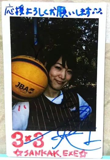 BBM 샤이닝 비너스 오카다 마오 친필 사인 폴라로이드 여자 농구