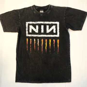 나인 인치 네일즈 L 밴딩 티셔츠 락 티셔츠