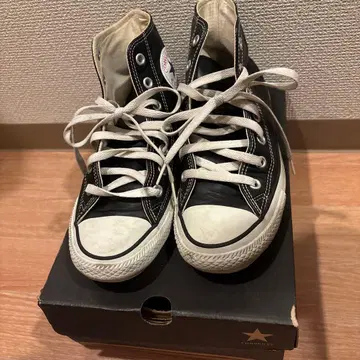 컨버스 올스타 하이컷 블랙 레더풍