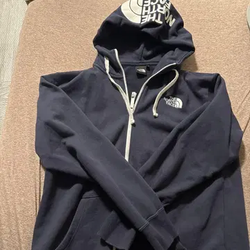 노스페이스 네이비 XL 풀 집업 후드티