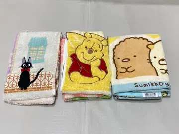 캐릭터 핸드 타월 3종 세트 지지 푸우 스미코구라시