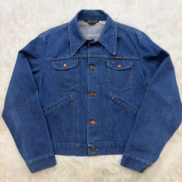 랭글러 80s 74126NV 데님 자켓 삼각형 블랙택 40 L상당