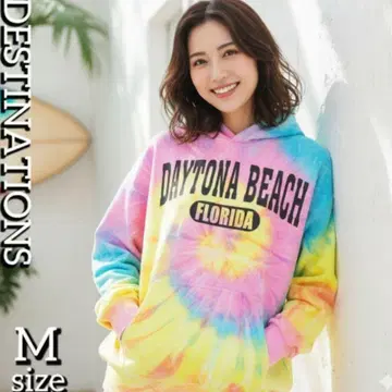 DESTINATIONS 스트릿 스타일 데이토나 비치 후드티 M USA제