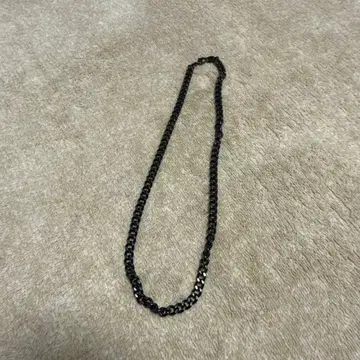 phiten 블랙 체인 목걸이