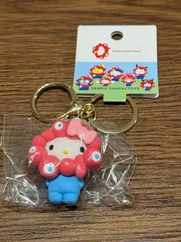 산리오 키티 미야쿠미야쿠 파스텔 컬러 키링 입체 마스코트