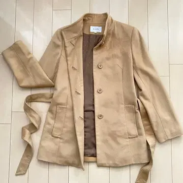 캐시미어 100% 새상품급 카멜 미들 코트 롱